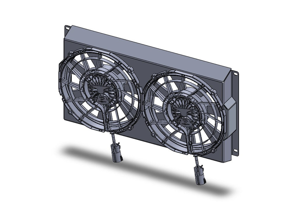 Dual 12" Brushless Fan Kit for 1964-1967 Chevelle Radiators